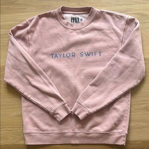 Taylor Swift Cozy Pink Crewneck Sweater
